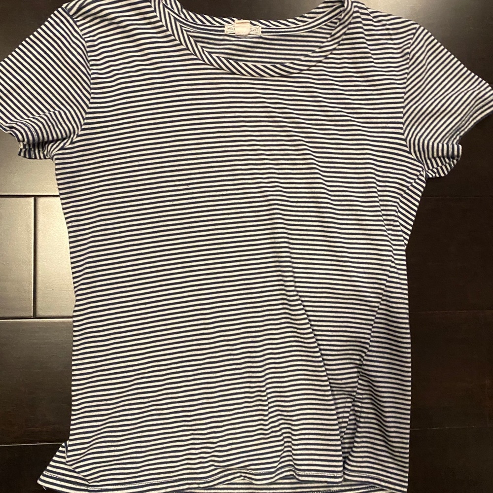 STRIPED SHORT SLEEVE TEE